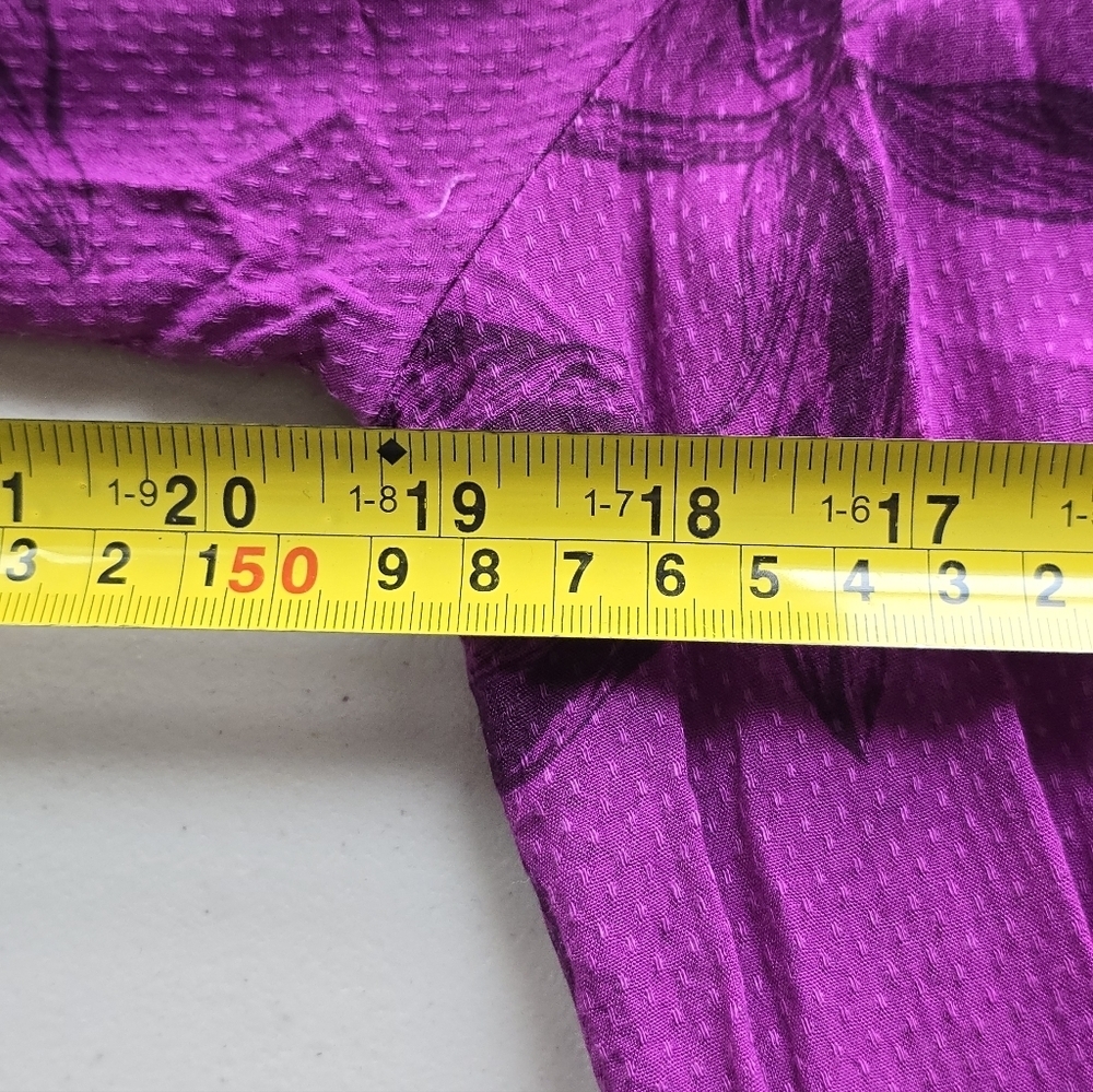 A New Day Pink And Purple Cottagecore Victorian Midi Dress with Pockets Size L - Picture 7 of 9
